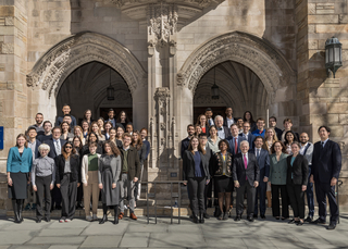 YJIL Editors and Alumni at YJIL's 50th Anniversary Conference in 2024.